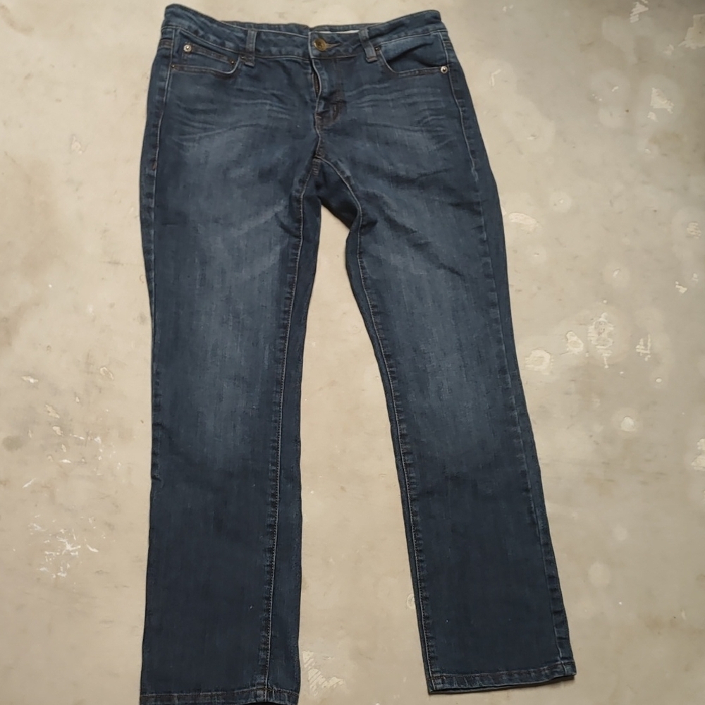 Dkny Blue Straight Leg Jeans Versatile Classic
